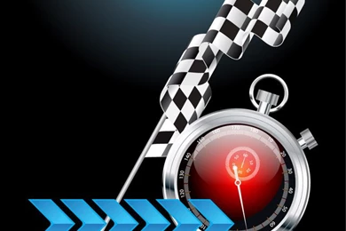 Creative Racing Backgrounds With Stopwatch   Free Vector