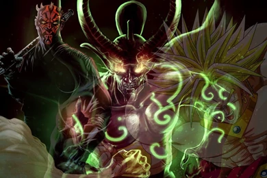 Illidan   Broly   Dark Maul [Wallpaper] By DragonLaBelette On ...