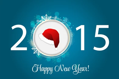 Happy New Year 2015 In Red Character HD Images
