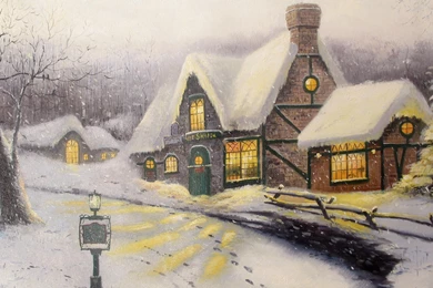 Thomas Kinkade Winter Wallpapers High Quality Resolution