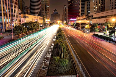 Download Busy Road In Shanghai At Night HD Wallpapers For 4K 3840 X ...
