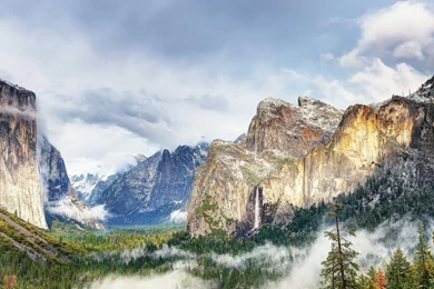 Yosemite National Park Forest Waterfall HD Desktop Wallpapers ...