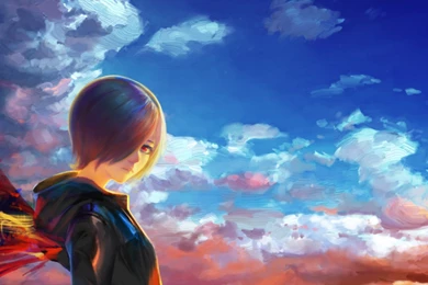 Download Wallpapers 3840x1200 Tokyo Ghoul, Kirishima Touka, City ...