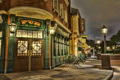 ROSE CROWN PUB AT CLOSING HDR WALLPAPER   (