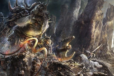 Fight Fantasy Art Elves Orc Wallpapers