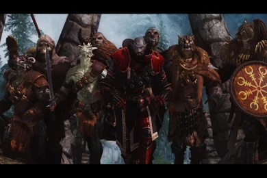 Argonian, Dark Elf, Orc, Khajiit :: Wallpapers