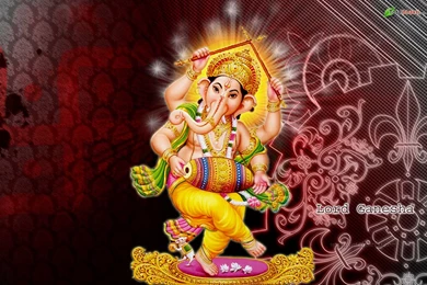 Ganesha Wallpaper, Hindu Wallpaper, Lord Ganesh Wallpapers , Red ...