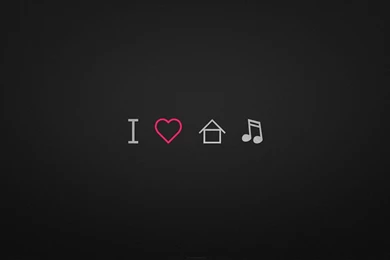 Wallpapers Simple, I Love House Music Desktop Wallpapers » 3D ...