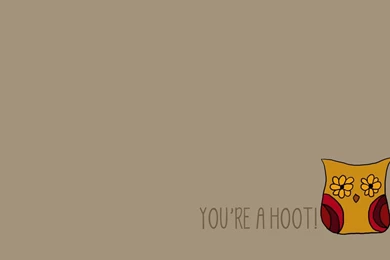 Punk Projects: You're A Hoot  Free Desktop Background!