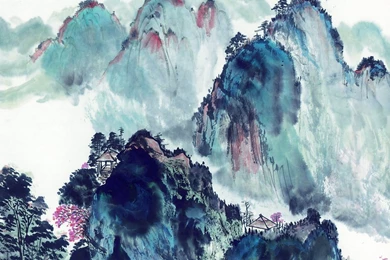 Chinese Style Landscapes Ink Wallpapers 6 － Paintings Wallpapers ...