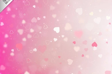 Pink Bokeh Valentines Day Backgrounds Vector