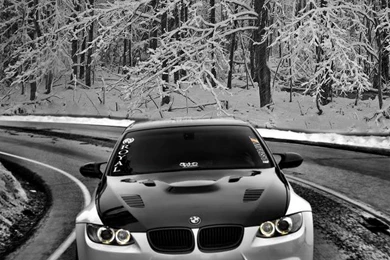 BMW Winter iPhone 5 Wallpapers (640x1136)