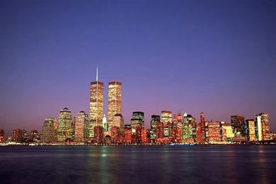 Twin Towers And Skyline   World Trade Center Twin Towers Photos 5 ...