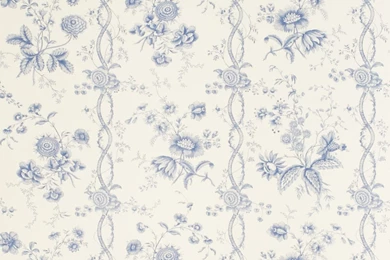 Blue Vintage Flowers Wallpapers