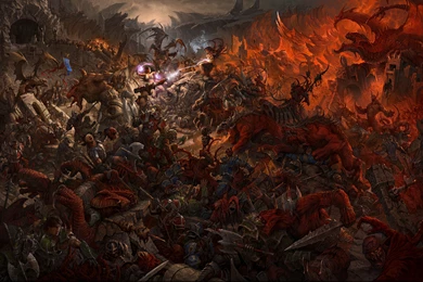 Demons Fantasy Fight Leo Hao People Undead HD Wallpapers