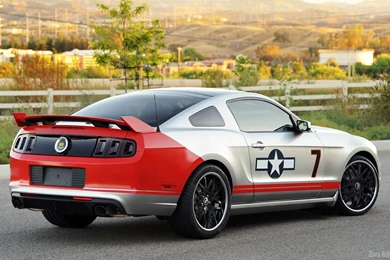 Ford Mustang Gt Red Tails Ford Mustang Gt Coupe Rear View Tuning ...