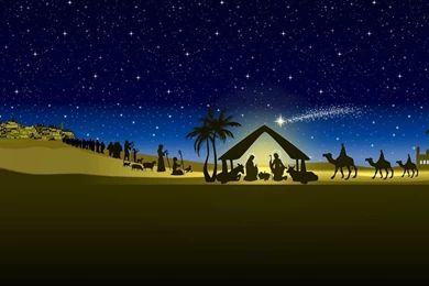 Religion, Christian, Christmas, Bethlehem Night, The Birth Of ...