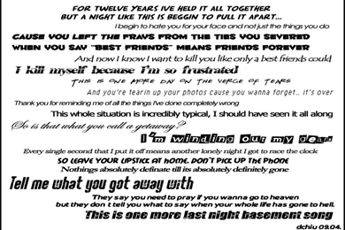 Brand New Lyrics Mix By Banana6985 On DeviantArt