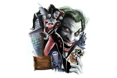 Harley Quinn, Batman, Joker, DC Comics, Digital Art Wallpapers HD ...
