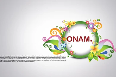 Happy Onam Greeting Wallpapers For Desktop