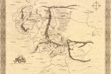 War In Middle Earth Map   Fantasy Lord Of The Rings Wallpapers Image