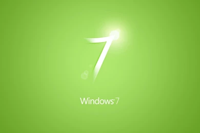 Simple Green Windows 7 Logo   HD Wallpapers