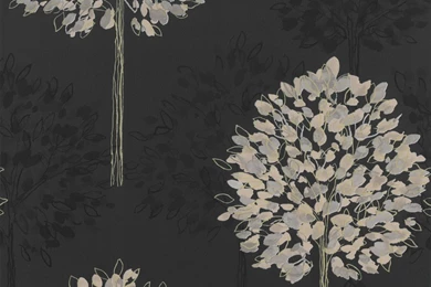 Buy Arthouse Boulevard Tree Wallpapers Black / Charcoal / Gold
