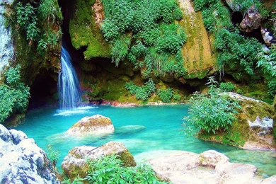 Waterfalls Wallpapers Page 3: Autumn Waterfall Fall Nature Red ...