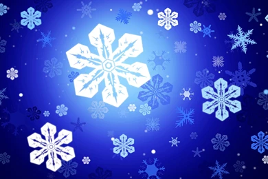 Wallpapers Blue, New Year, Christmas, Snowflake, Snowflakes (blue ...
