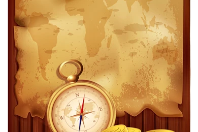 Old Map And Compass Backgrounds 01   Vector Background, Vector ...