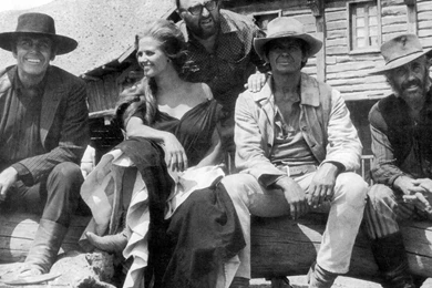 Sergio Leone With Actors Sergio Leone Wallpapers