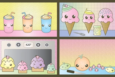 Kawaii Foods Wallpapers By Leahzebelle On DeviantArt