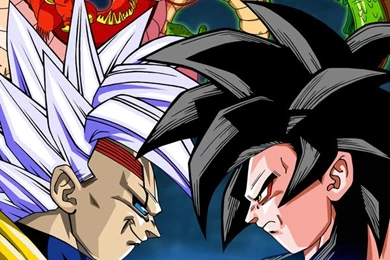 Poster Dragon Ball GT: Baby Vegeta Vs Goku By Dony910 On DeviantArt