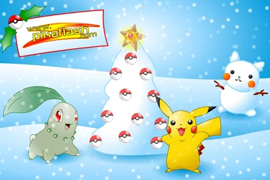 Christmas, Pokemon, Wallpaper, Pokemart (
