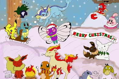 A Pokemon Christmas By Up The Wall On DeviantArt