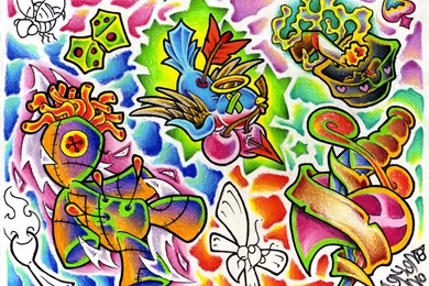 Tattoo Flash Wallpapers By Snekerone On DeviantArt
