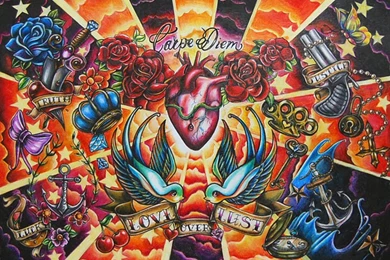 DeviantArt: More Like Candy Land Tattoo Flash By DollyEyes