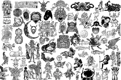 DeviantArt: More Like 24x36' Monster Tattoo Designs By ...