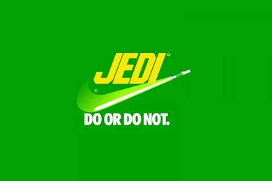 Star Wars Minimalistic Front Jedi Parody Nike Logos Wallpapers