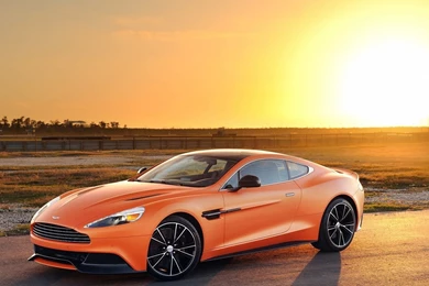 Cars: Matte Orange Aston Martin Vanquish 2014 Full HD 1080p ...