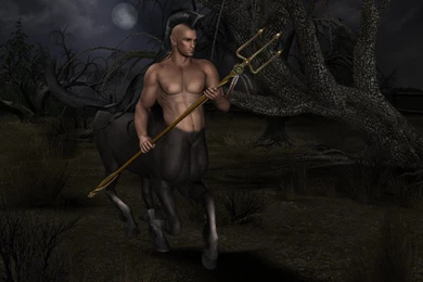 Strong Centaur With Trident: Mythical Creatures Wallpapers ...