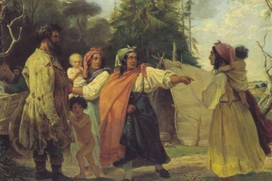 Paintings Gypsy Artwork Camp François Nicholas Riss Wallpapers ...