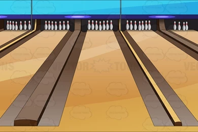 Bowling Lanes Backgrounds Cartoon Stock Clip Art • Vector Toons