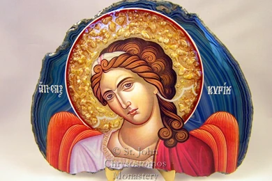 Mineral (Geode) Icons   St. John Chrysostomos Greek Orthodox Monastery