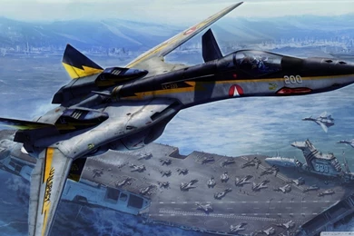 Jet Fighter Painting HD Desktop Wallpapers : High Definition : Mobile