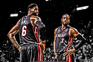 Lebron James Heat Wallpapers 2013 Lebron And Dwade Wallpapers Miami Heat
