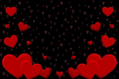 BLACK HEARTS BLACK AN RED HEARTS – Abstract Other HD Desktop Wallpapers