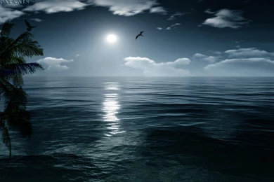 Blue Clouds Dark Skies Evening Landscapes Wallpapers