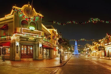 Disneyland Christmas Night 28201   Christmas   Festival