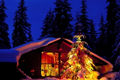 1280x1024 Christmas Night Desktop PC And Mac Wallpapers